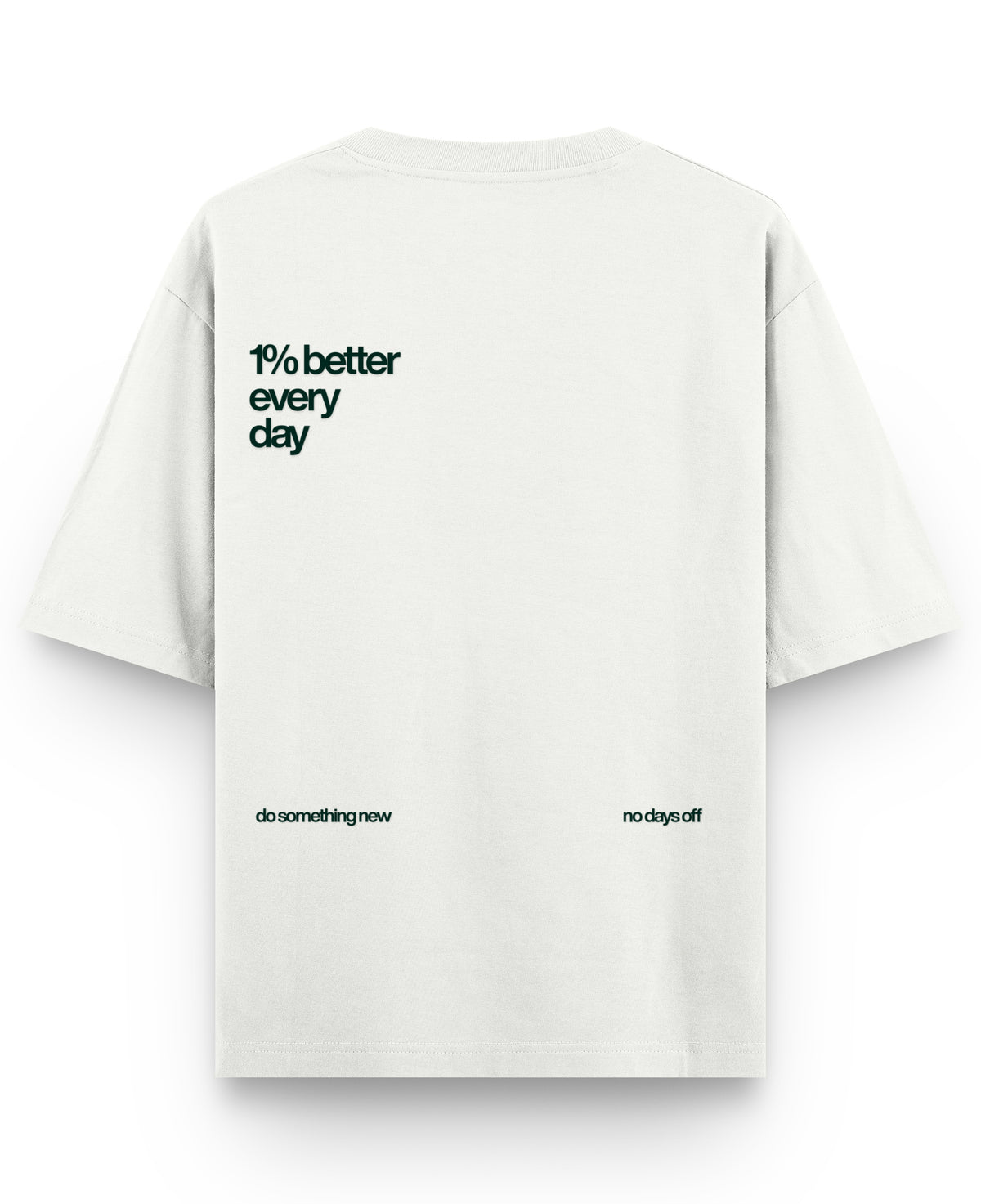 Off White Oversized T-shirt Back Design