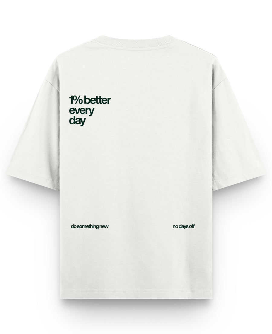 Off White Oversized T-shirt Back Design