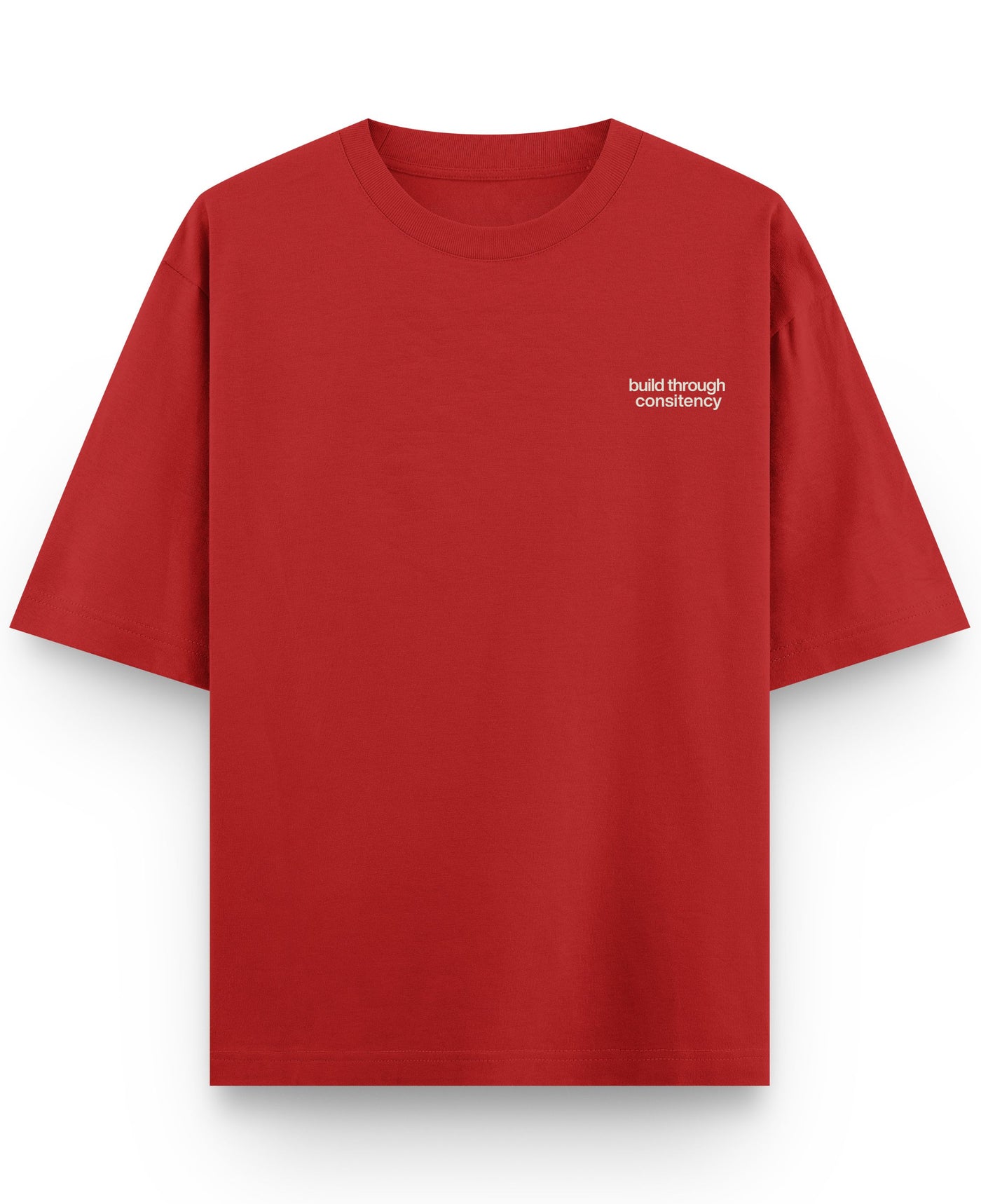 Red Oversized T-shirt Front Design