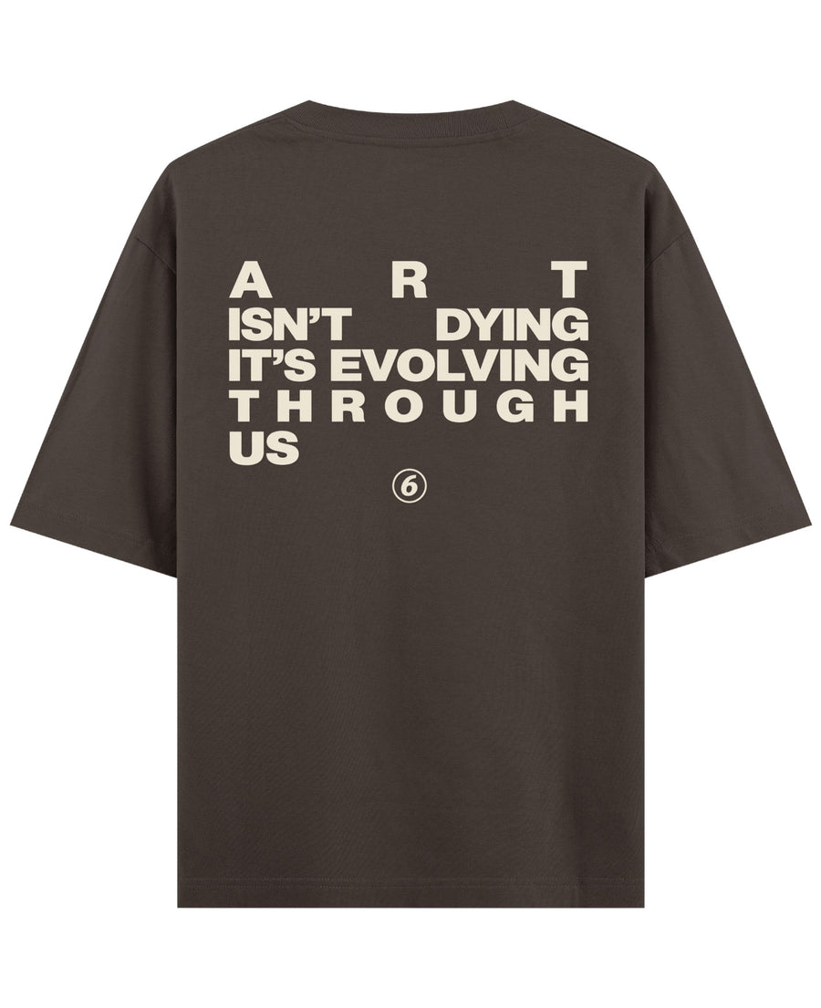 Coffee Oversized T-Shirt Back Design