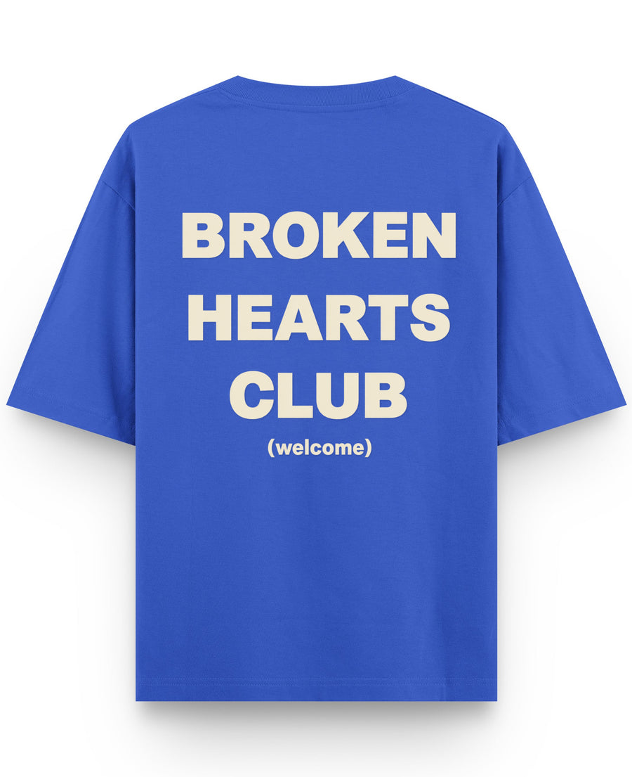 Royal Blue Oversized T-Shirt Back Design
