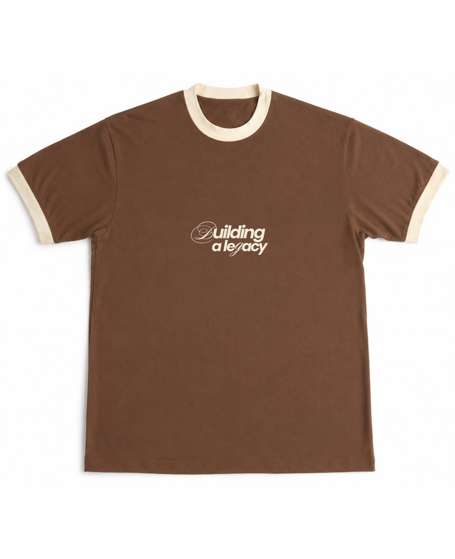 Mousse & Cream Ringer tee Front Design