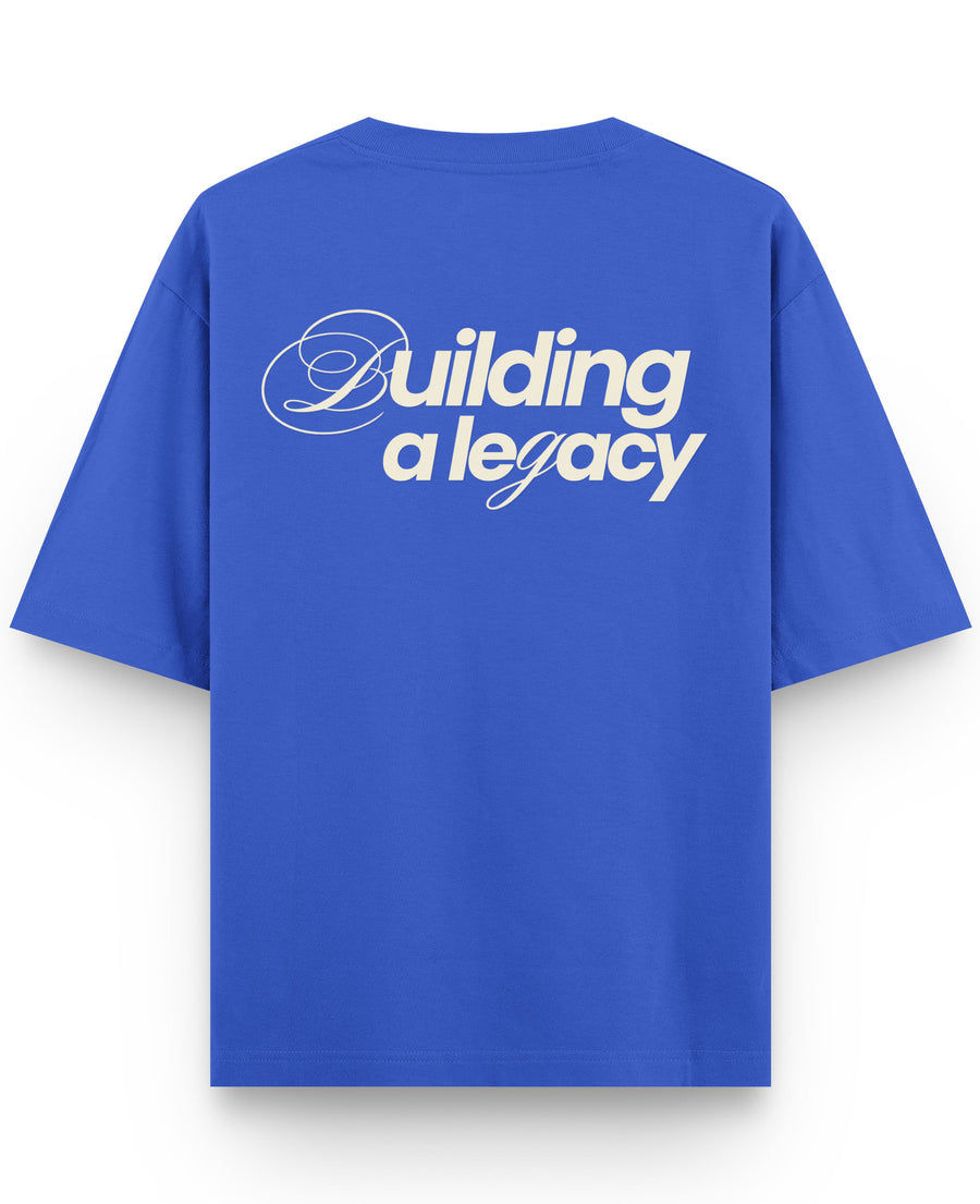 Royal Blue Oversized T-Shirt Back Design