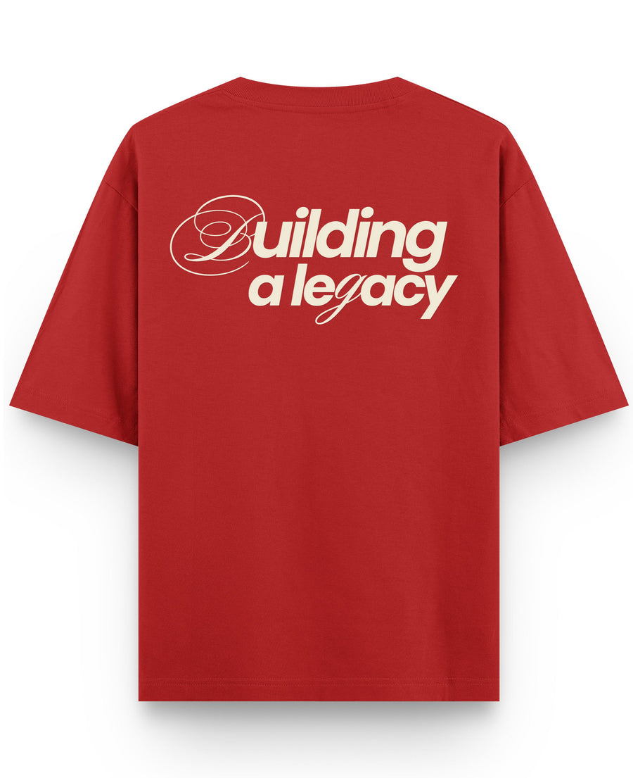 Red Oversized T-shirt Back Design