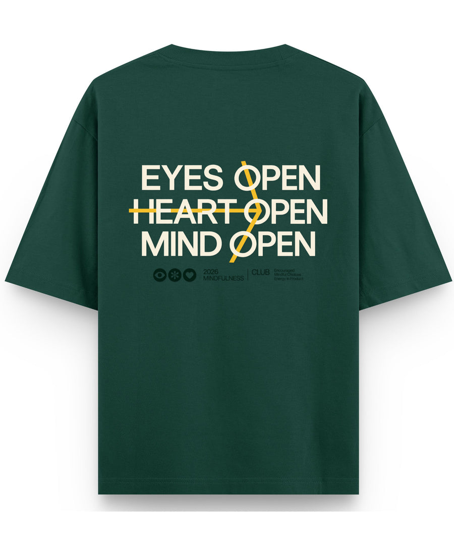 Bottle Green Oversized T-Shirt Back Design
