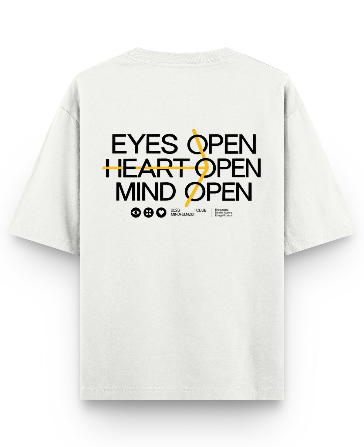 Off White Oversized T-shirt Back Design