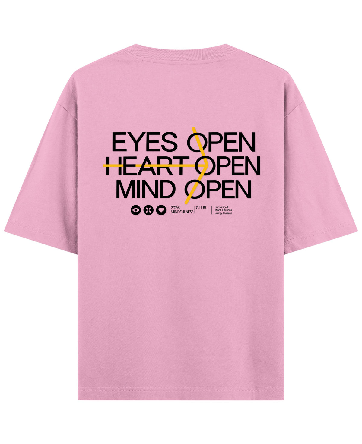 Baby Pink Oversized T-Shirt Back Design