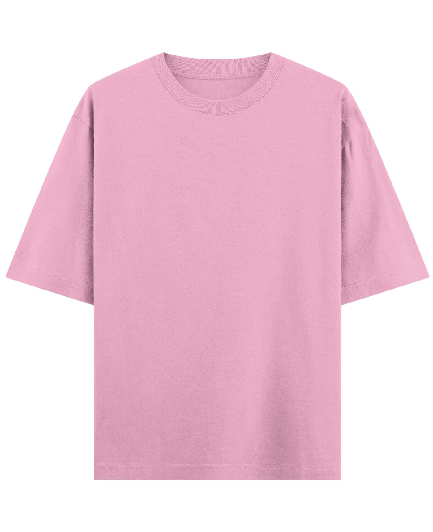 Baby Pink Oversized T-Shirt Front Design